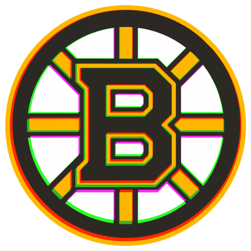 Phantom Boston Bruins logo heat sticker