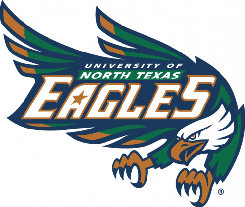 North Texas Mean Green 1995-2004 Primary Logo custom vinyl decal