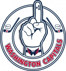 Number One Hand Washington Capitals logo custom vinyl decal