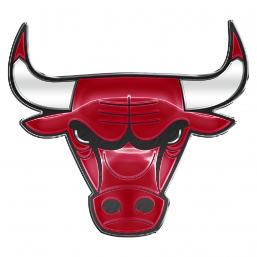 Chicago Bulls Crystal Logo heat sticker