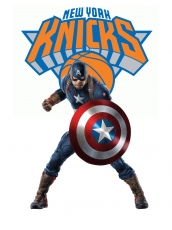 New York Knicks Captain America Logo heat sticker