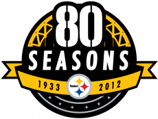 Pittsburgh Steelers 2012 Anniversary Logo custom vinyl decal