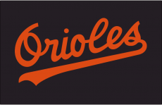 Baltimore Orioles 1985-1988 Batting Practice Logo heat sticker