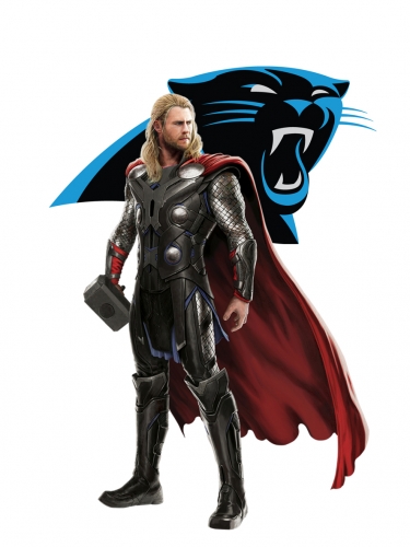 Carolina Panthers Thor Logo custom vinyl decal