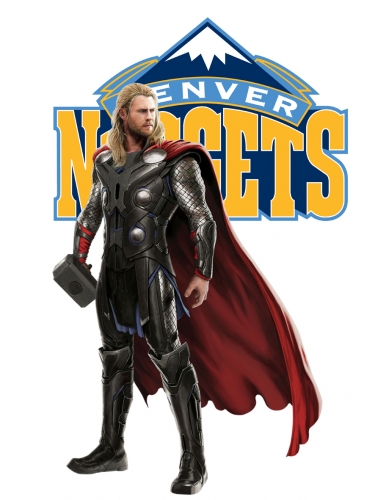 Denver Nuggets Thor Logo custom vinyl decal