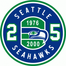 Seattle Seahawks 2000 Anniversary Logo heat sticker