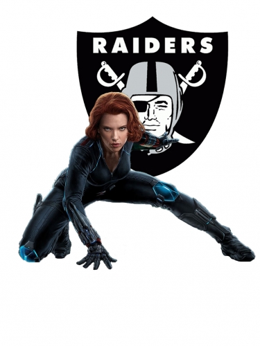 Oakland Raiders Black Widow Logo custom vinyl decal