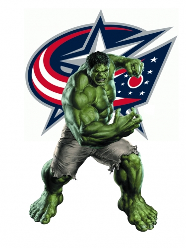 Columbus Blue Jackets Hulk Logo heat sticker