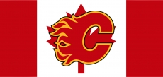 Calgary Flames Flag001 logo heat sticker