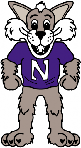 Northwestern Wildcats 1998-Pres Mascot Logo custom vinyl decal