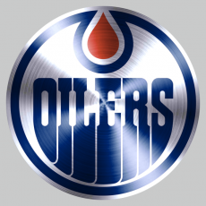 Edmonton Oilers Stainless steel logo heat sticker