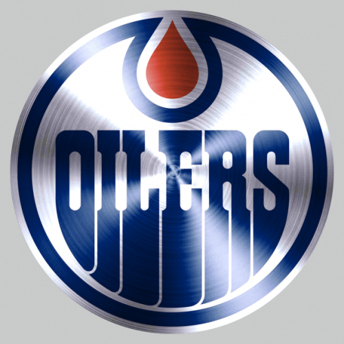 Edmonton Oilers Stainless steel logo custom vinyl decal