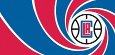 007 Los Angeles Clippers logo heat sticker