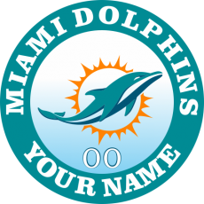 Miami Dolphins Customized Logo custom vinyl decal
