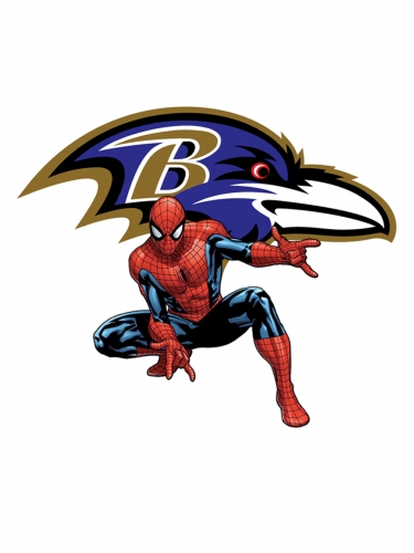 Baltimore Ravens Spider Man Logo heat sticker