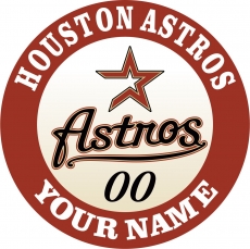Houston Astros Customized Logo custom vinyl decal