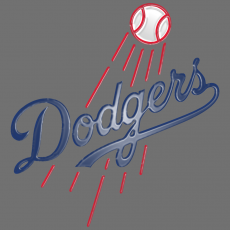 Los Angeles Dodgers Plastic Effect Logo custom vinyl decal