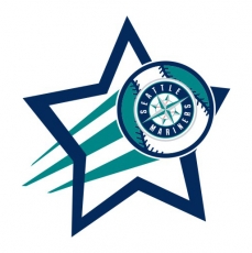 Seattle Mariners Baseball Goal Star logo heat sticker