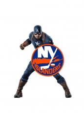 New York Islanders Captain America Logo heat sticker
