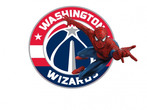 Washington Wizards Spider Man Logo heat sticker