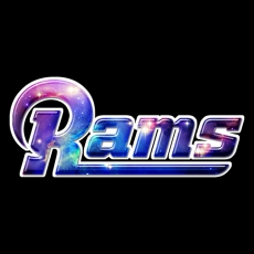 Galaxy Los Angeles Rams Logo heat sticker