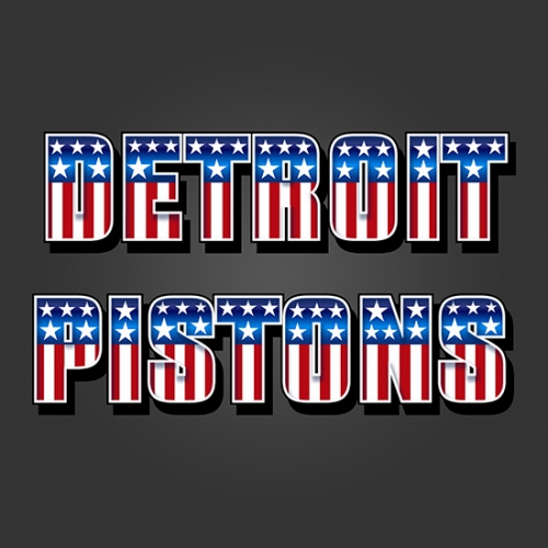 Detroit Pistons American Captain Logo heat sticker