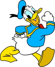 Donald Duck Logo 28 custom vinyl decal