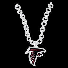 Atlanta Falcons Necklace logo custom vinyl decal