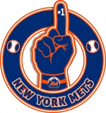 Number One Hand New York Mets logo custom vinyl decal