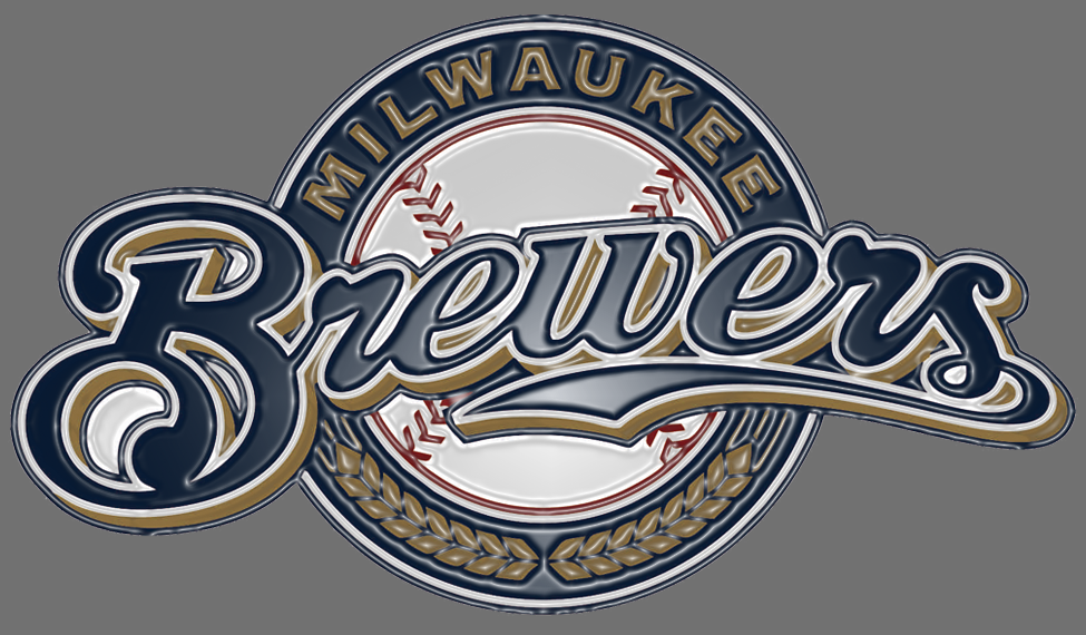 Milwaukee Brewers Plastic Effect Logo custom vinyl decal [STK-MLB ...