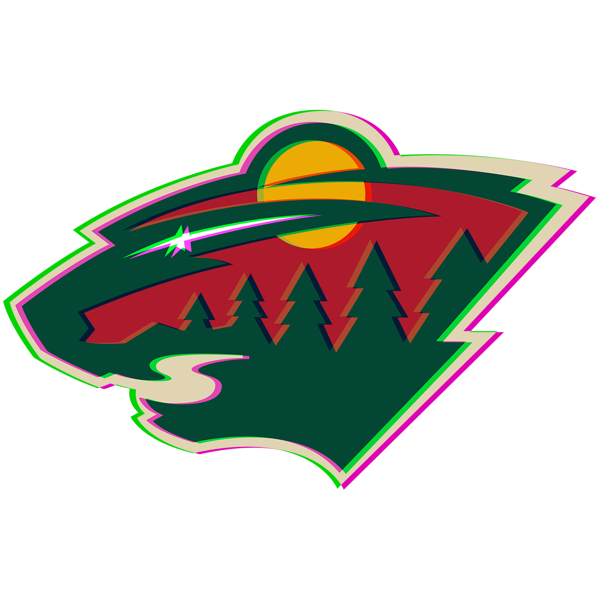 Phantom Minnesota Wild logo custom vinyl decal [STK-NHL-Phantom-015 ...