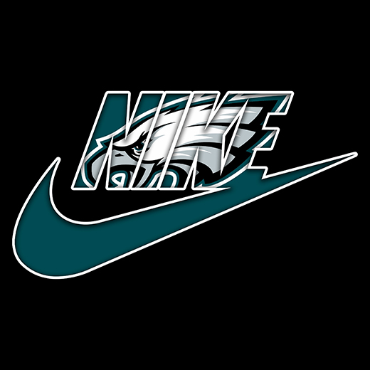 Philadelphia Eagles Nike logo custom vinyl decal [STK-NFL-Nike-026 ...